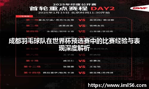 成都羽毛球队在世界杯预选赛中的比赛经验与表现深度解析